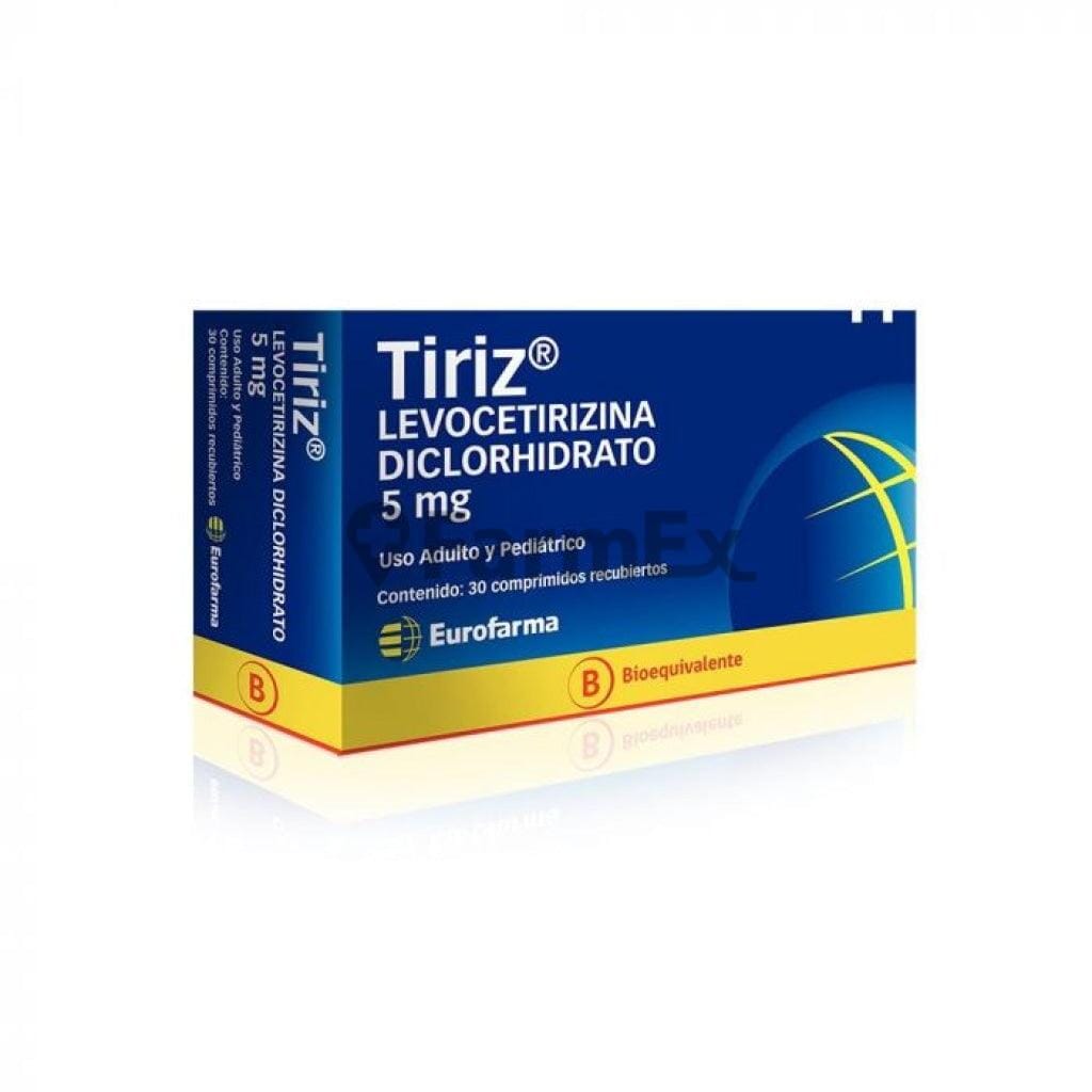 Tiriz 5 mg x 30 comprimidos Farmex-BanMedica-Persistente